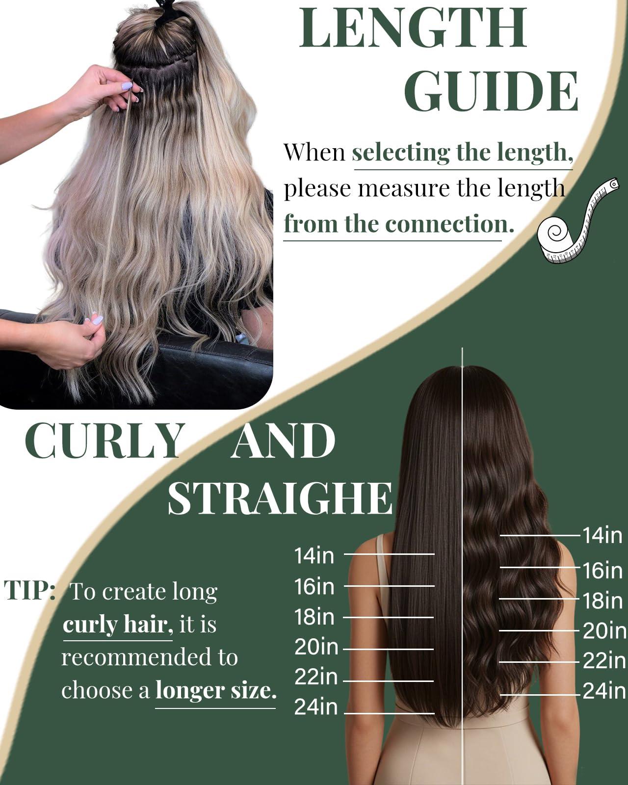 Ugeat Ugeat Micro Loops Hair Extensions Golden Brown Highlights Bleach Blonde Micro Bead Hair Extensions Highlight Real Human Hair Micro Rings Hair Extensions Straight Hair 22 Inch 50g 50s