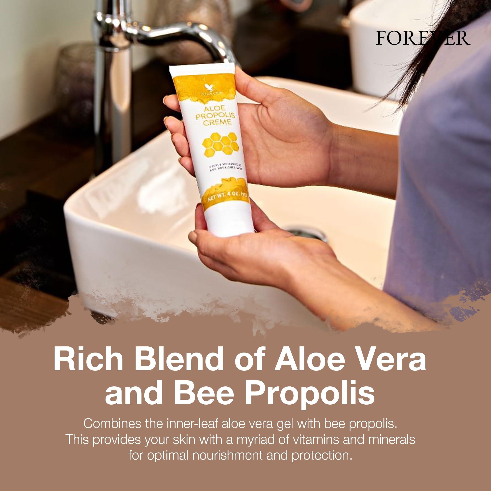 Forever Living Products Forever Living - Aloe Propolis Creme, Skin Nourishment with Aloe Vera and Bee Propolis, Moisturizing Cream with Vitamins A, E, C, 4 oz