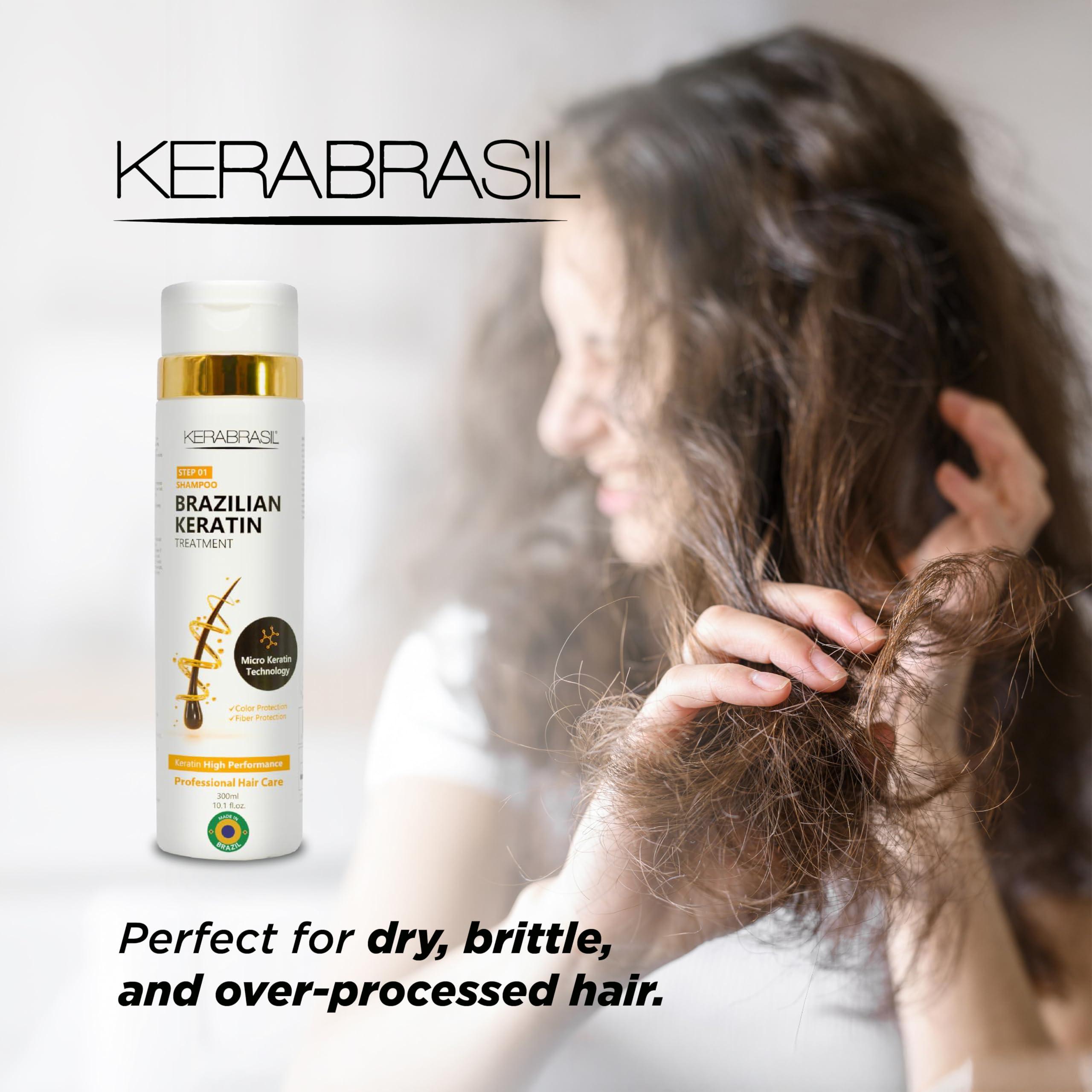 Kerabrasil Kerabrasil Brazilian Keratin Treatment - Deep Repair & Strengthening for Damaged, Frizzy Hair | Smooth & Manageable Locks | Gentle Cleansing, Perfect for Chemically-Treated Hair (Conditioner)