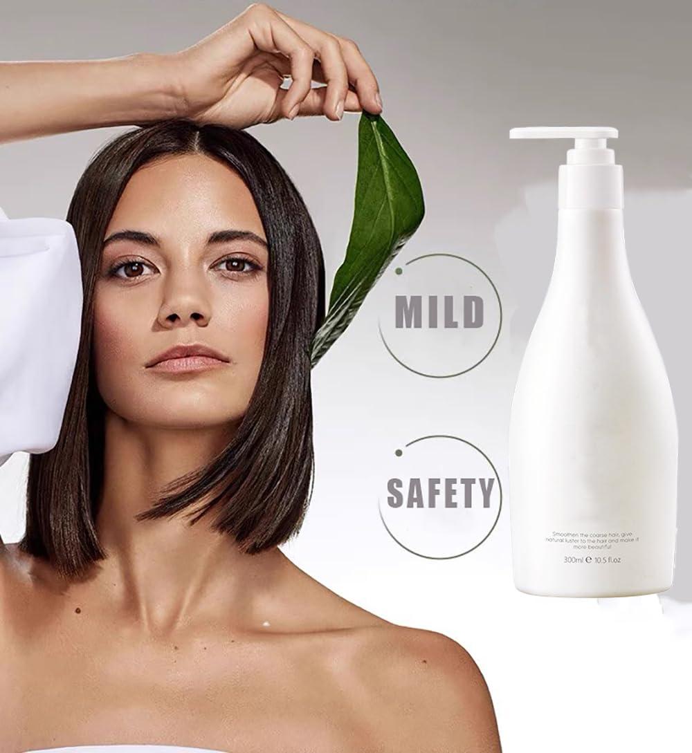 LIFULAN LIFULAN Curl Hair Cream, Curl Defining Styling Lotion, 300ml Defining Styling Gel for Thick, Hydrating Styling Cream Moisture Styling Elastin Conditioner for Curly Hair (1PCS)