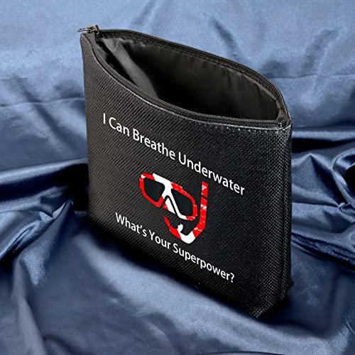 MEIKIUP MEIKIUP Scuba Diving Travel Toiletry Bag Scuba Diver Gift I Can Breathe Underwater for Diving Lover (Scuba Diving BAG)