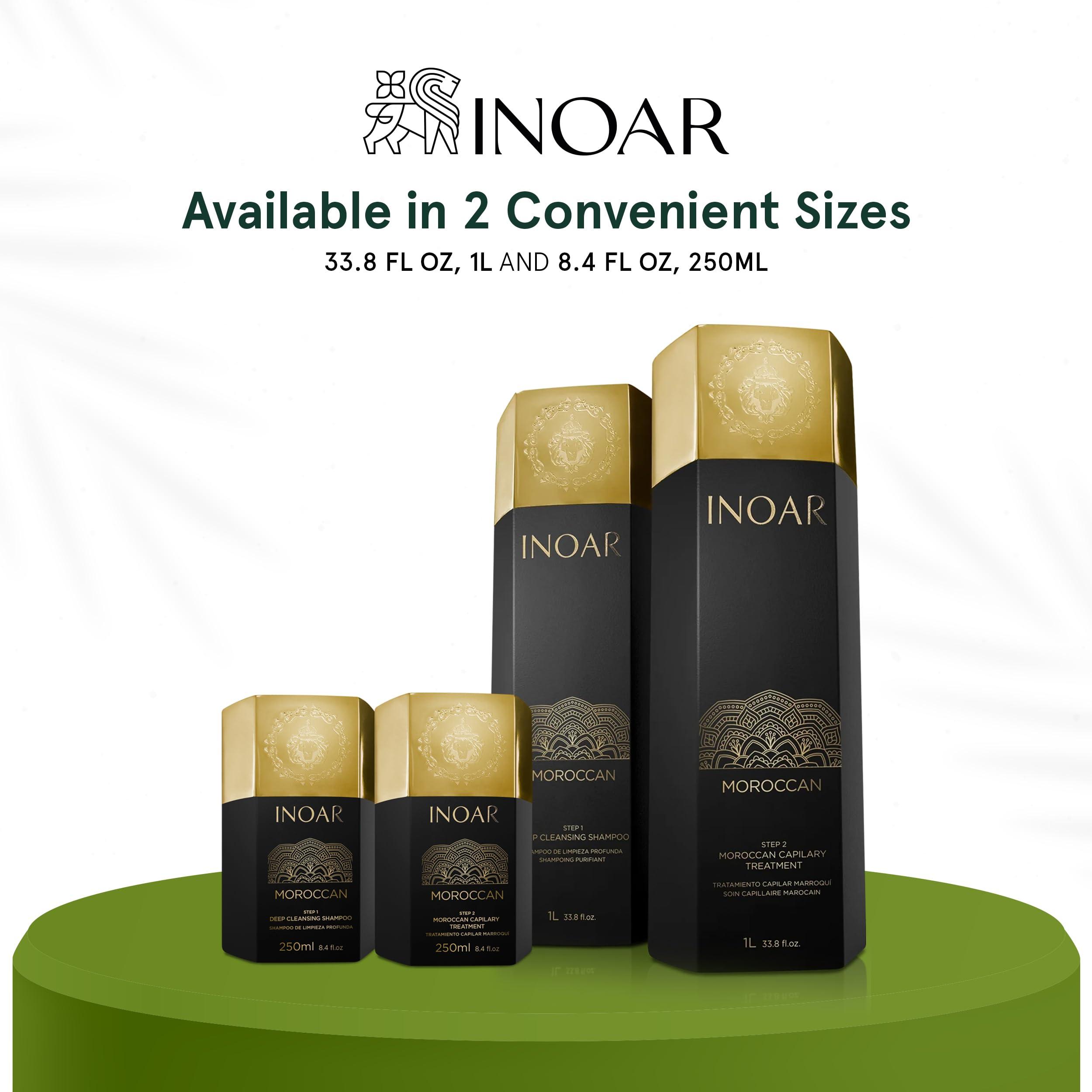 Inoar INOAR Moroccan Capillary Smoothing Treatment with Keratin, Curly Hair Care, Vegan Hair Product, Cruelty Free Haircare for Men and Women. Step 2 Only 33.80 oz.