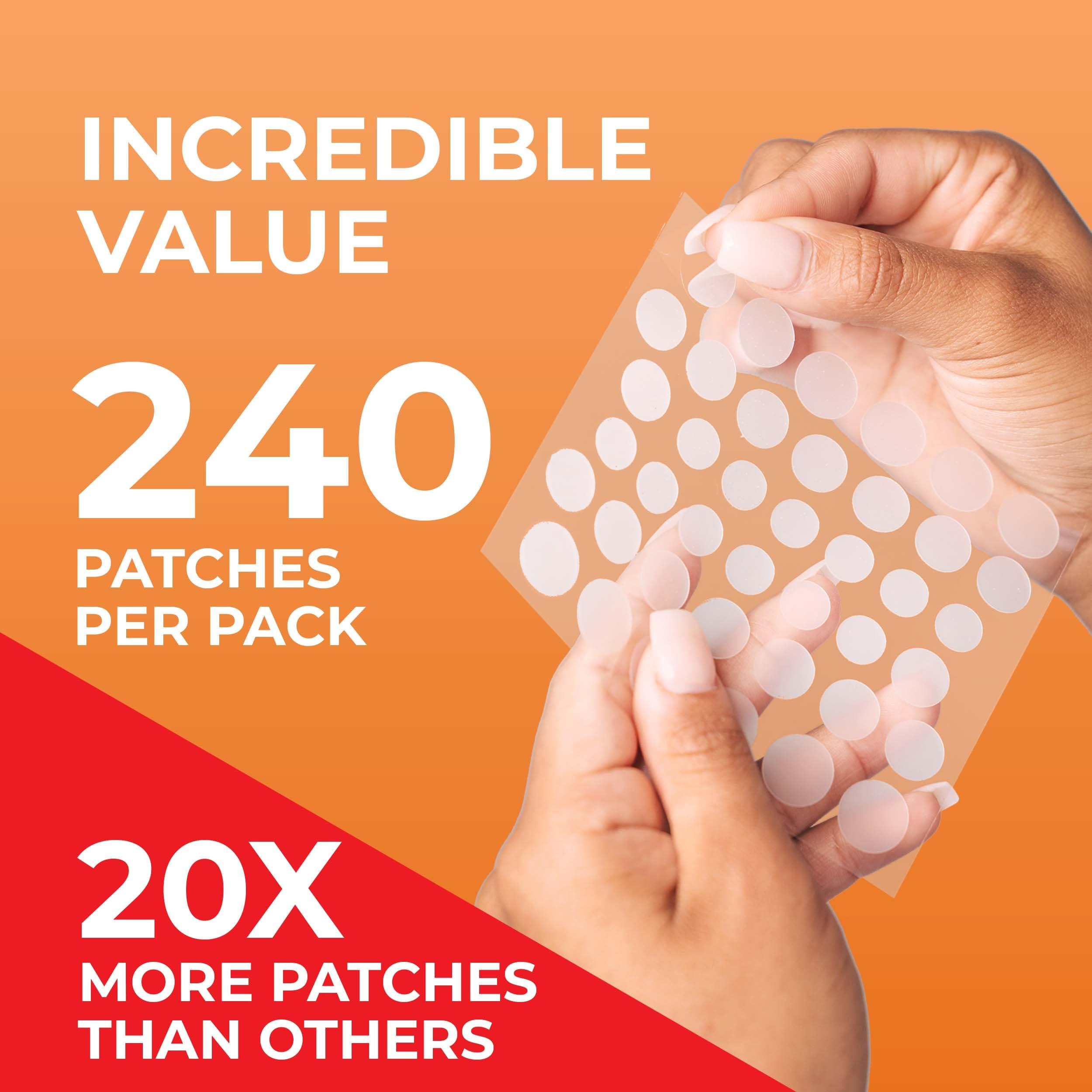 KEYCONCEPTS PatchRx Pimple Patches for Face (240 Patches), Hydrocolloid Acne Patches, Pimple Patch Pimple Stickers, Hydrocolloid Patch Acne Dots Acne Pimple Patches For Face, Zit Patches, Acne Spot Treatment