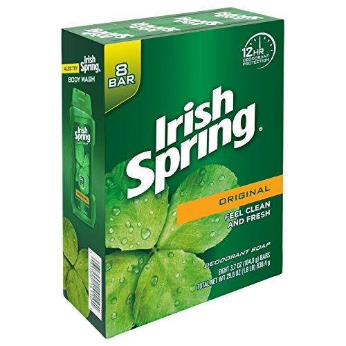 Irish Spring Irish Spring Deodorant Soap, Original Bar Soap (8 Count)