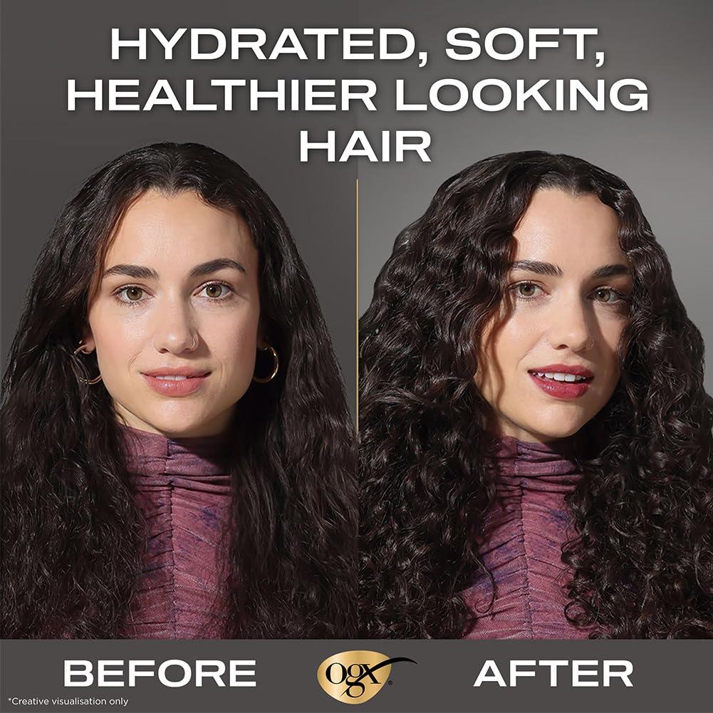 OGX OGX Nourishing + Coconut Milk Moisturizing Shampoo, Hydrating & Restoring Shampoo Moisturizes for Soft Hair After the First Use, Paraben-Free, Sulfate-Free Surfactants, 13 fl. oz