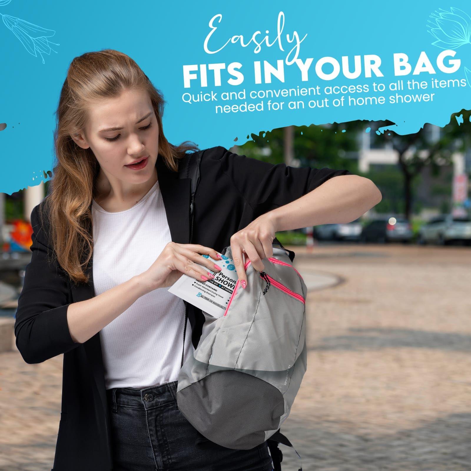 pH Advantage pH Advantage Compact Personal Shower Kit To-Go Your Hygiene Companion for Travel, Gym, and Outdoor Adventures (5), Blue