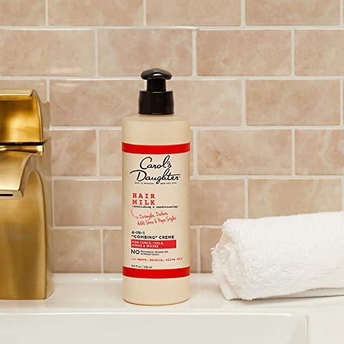Carol's Daughter Carol’s Daughter Hair Milk 4 in 1 Combing Creme for Curls, Coils and Waves, with Agave and Olive Oil, Hair Detangler, Curl Cream, 8 fl oz