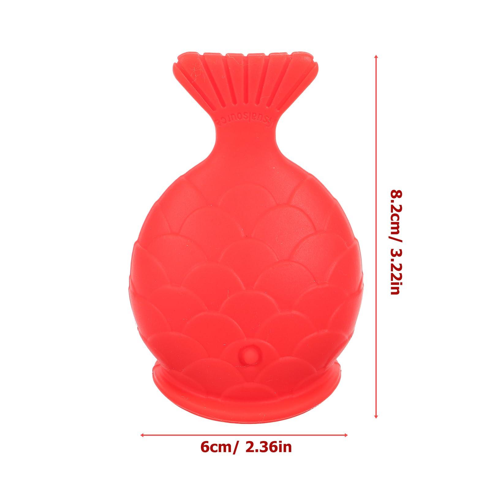 Beavorty Beavorty Silicone Fish Lip Filler (red) Tools Reusable Lip Enhancer Lip Silicone Plumper Lip Plumping Device Lip Suction Plumper Womens Lip Plumper Lip Silicone Plumping Device