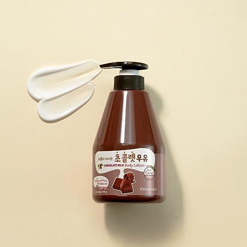 WELCOS WELCOS KWAILNARA Milk Body Cleanser and Body Lotion Set (560 g / 19.75 oz. each) (Chocolate Milk)
