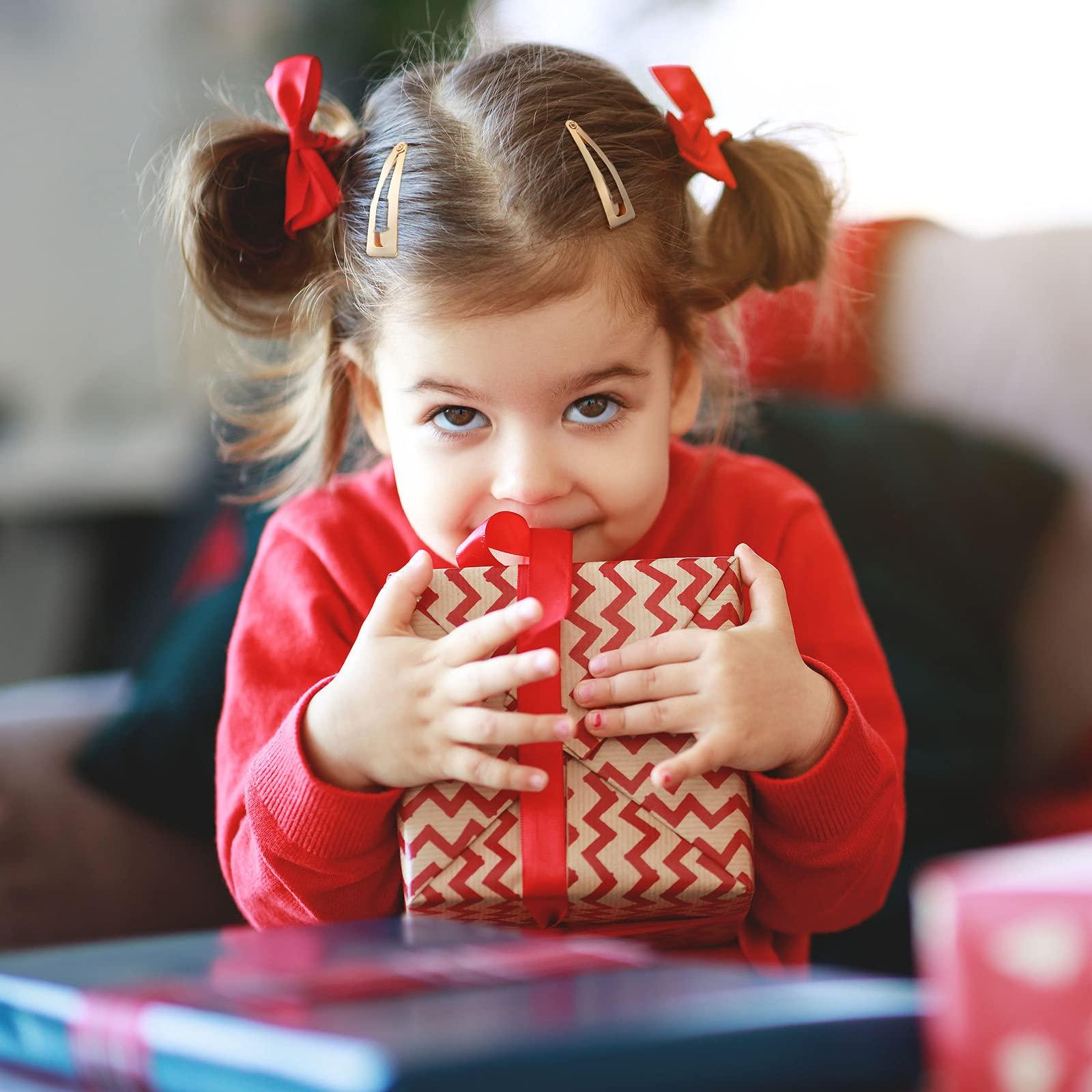 Chinco Chinco 24 Pcs Double Grip Hair Clips Metal Snap Clips Women Barrettes for Hair Making, Salon Supplies(Kc Gold,2 Inch)