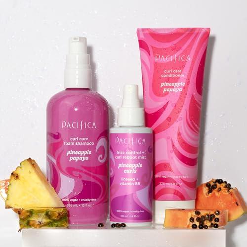 Pacifica Pacifica Curly Hair Conditioner - Pineapple Papaya Curls Hair Care Treatment, Designed to Enhance Natural Curls, Color-Safe, Vegan & Cruelty-Free Dermatologist Tested