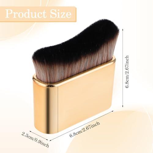 Molain Molain Self Tanner Brush, Large Kabuki Brush for Body, Sunless Tanner Makeup Brushes, Face Makeup Brush for Foundation, Blusher, Shadow, Bronzer (Gold)