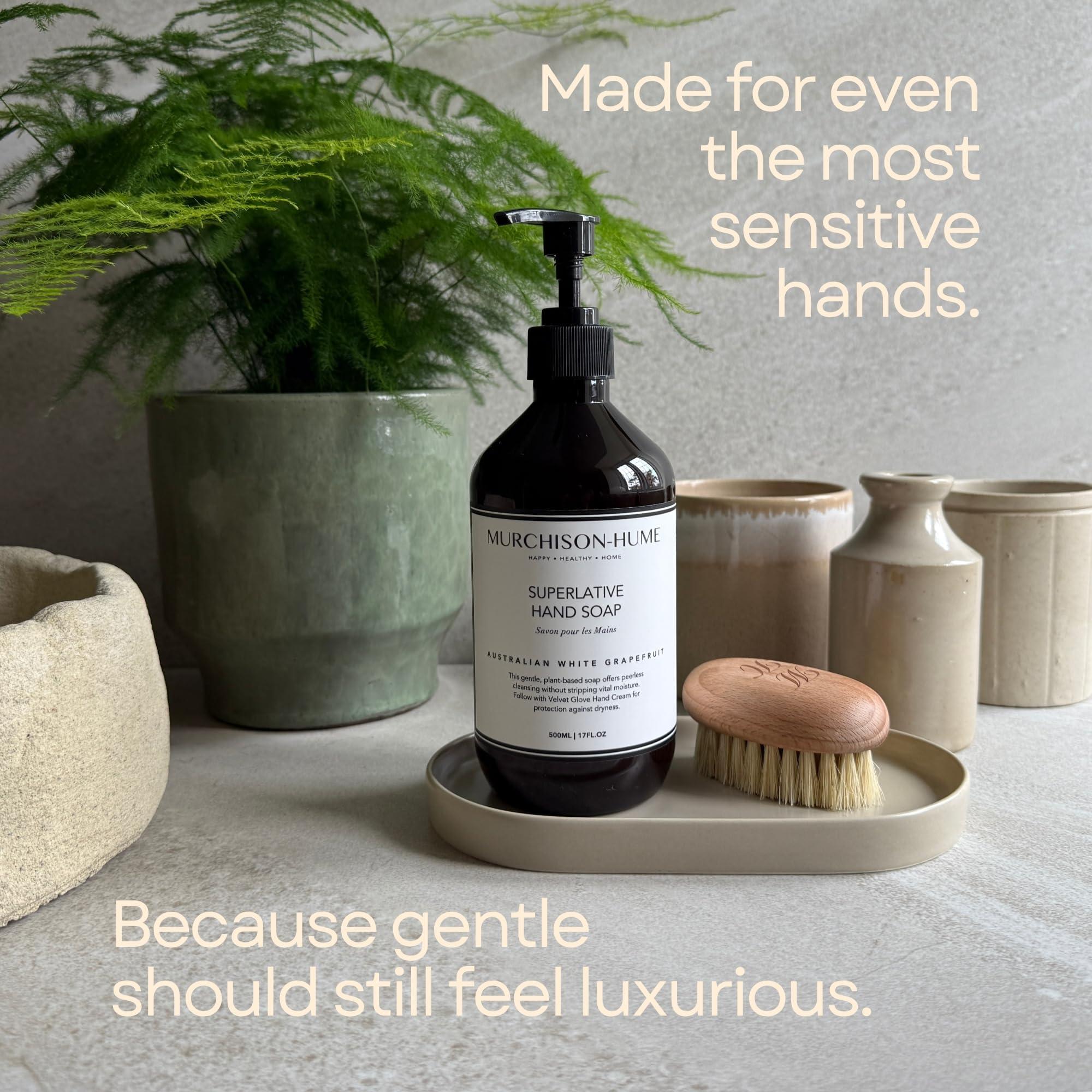 Murchison-Hume Murchison-Hume Luxury Vegan Hand Soap with Pump Dispenser, Moisturizing Hand Wash, SLS, Paraben & Cruelty-Free, 17oz (Original Fig)