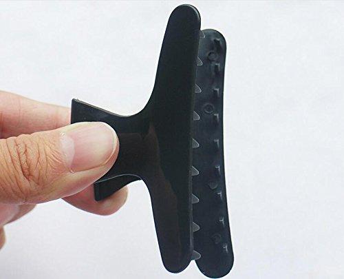 Elandy 12PCS Butterfly Hair Clips-Women Girls Salon Section Clips Hair Claw Clamps Hairpin Styling Accessories Hair Fringe Grip(Black)