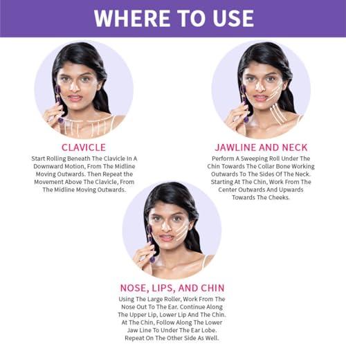 Nykaa Naturals Nykaa Naturals Amethyst Face Roller - Diminishes Fine Lines and Wrinkles - Natural Crystals for Skin Calming - Tones and Sculpts Skin - 1 pc