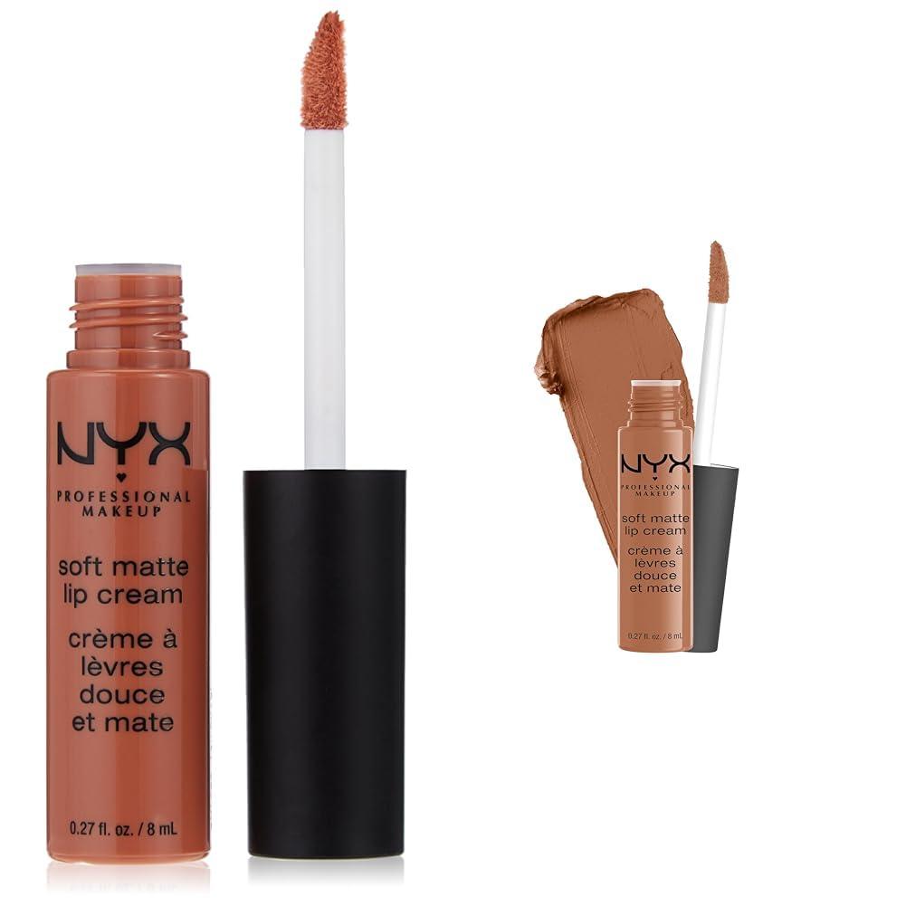 NYX PROFESSIONAL MAKEUP NYX PROFESSIONAL MAKEUP Soft Matte Lip Cream Bundle - Abu Dhabi & London Matte Lipstick Shades (2-pack)