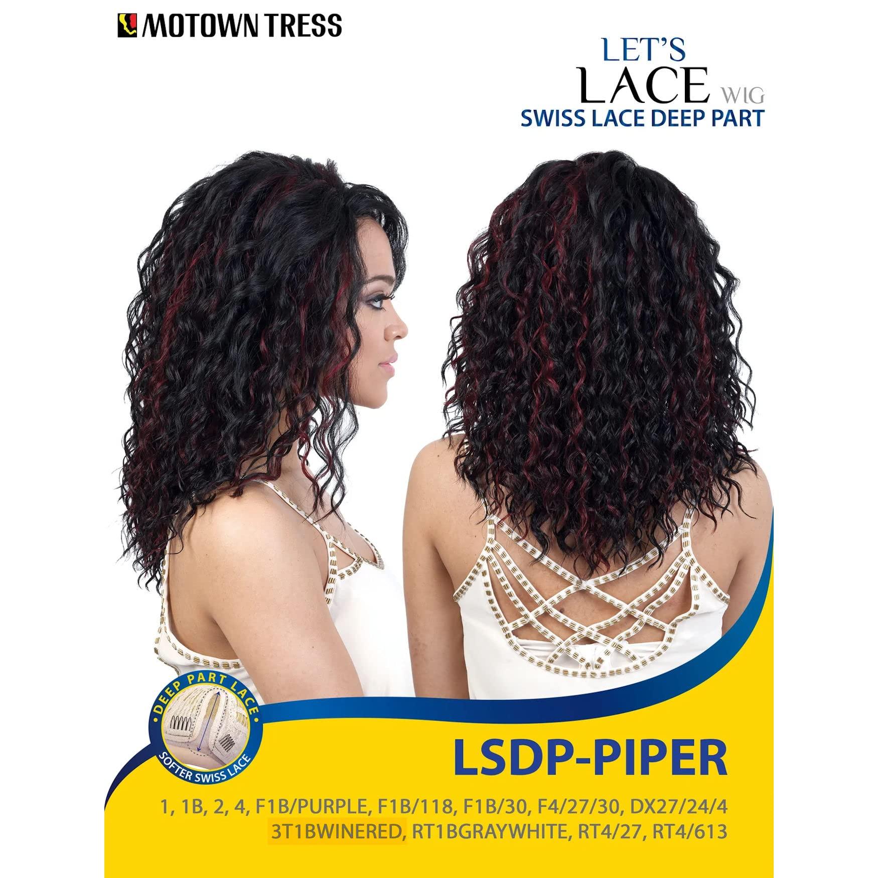 Motown Tress Motown Tress Deep Part Swiss Lace Front Wig â€“ LSDP-Fara - 1B