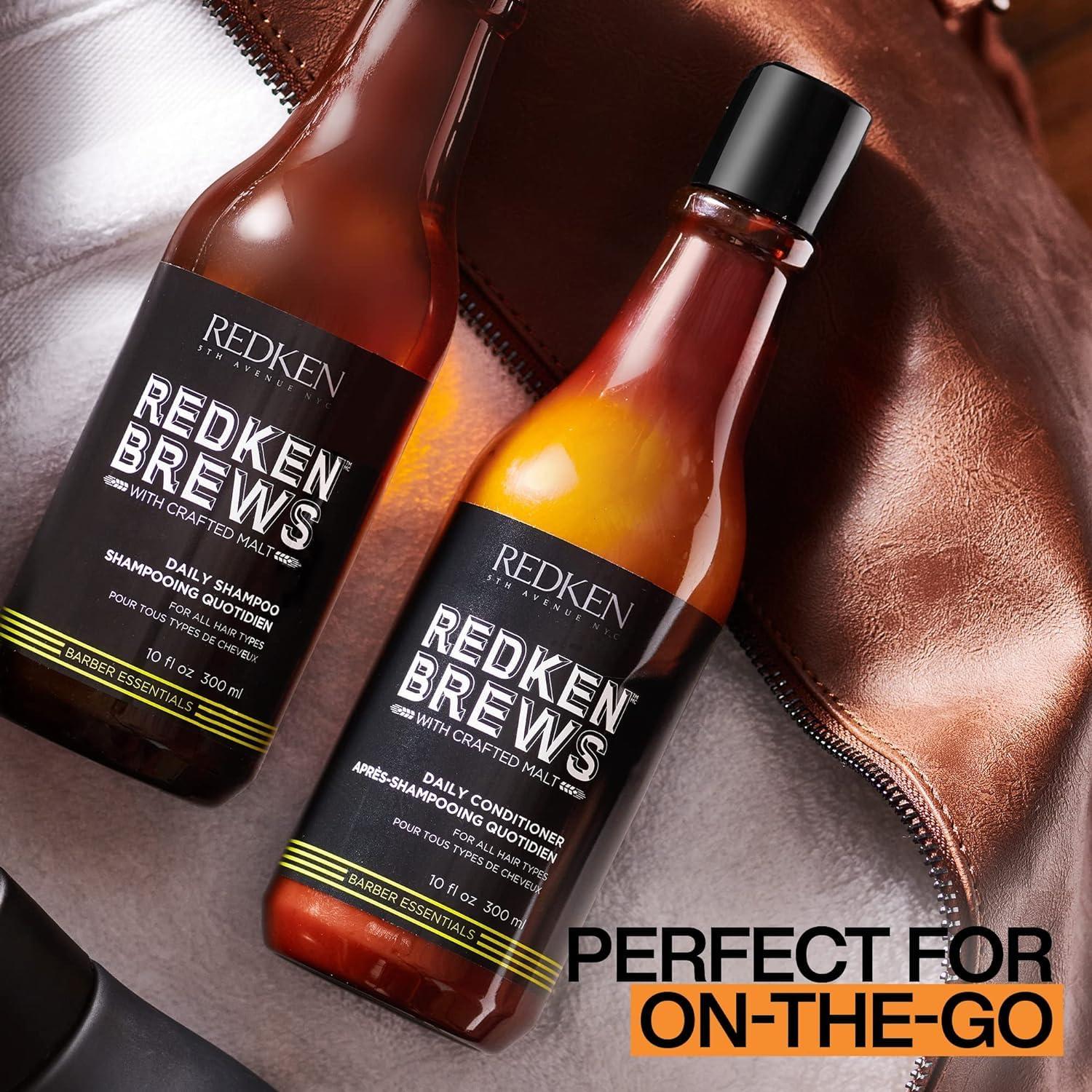 Redken Brews Redken Brews Daily Shampoo For Men | Lightweight Hydrating Hair Cleanser | Add Moisture and Shine to Dry Hair | For All Men's Hair Types