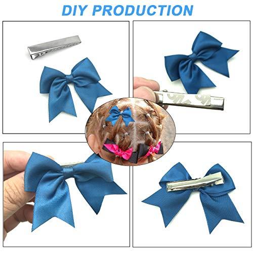 ACKLLR 150 Pieces 3 Sizes Metal Hair Clips Single Prong Single Prong Pinch Clips Curl Hair Pin Hairbow Hairpins for Hair Styling DIY Hairbow Accessory, Silver