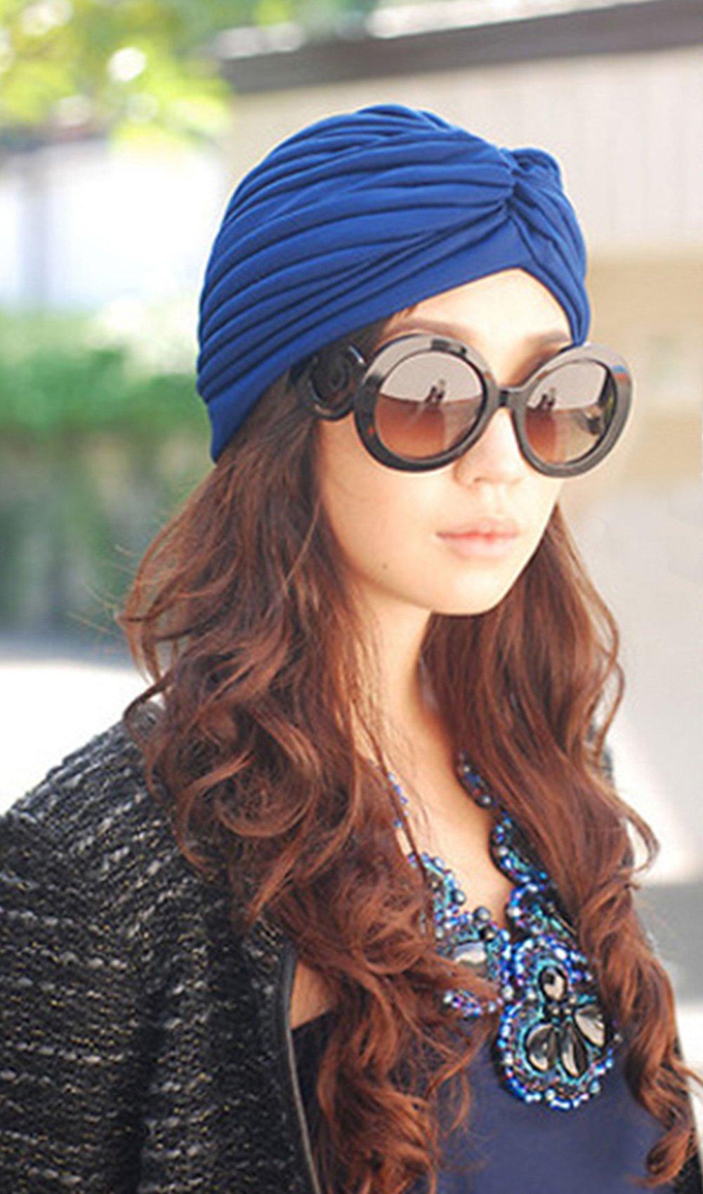 Eliffete Easy Wearing Velvet African Head Wraps for Black Women Cancer Hats Head Wraps