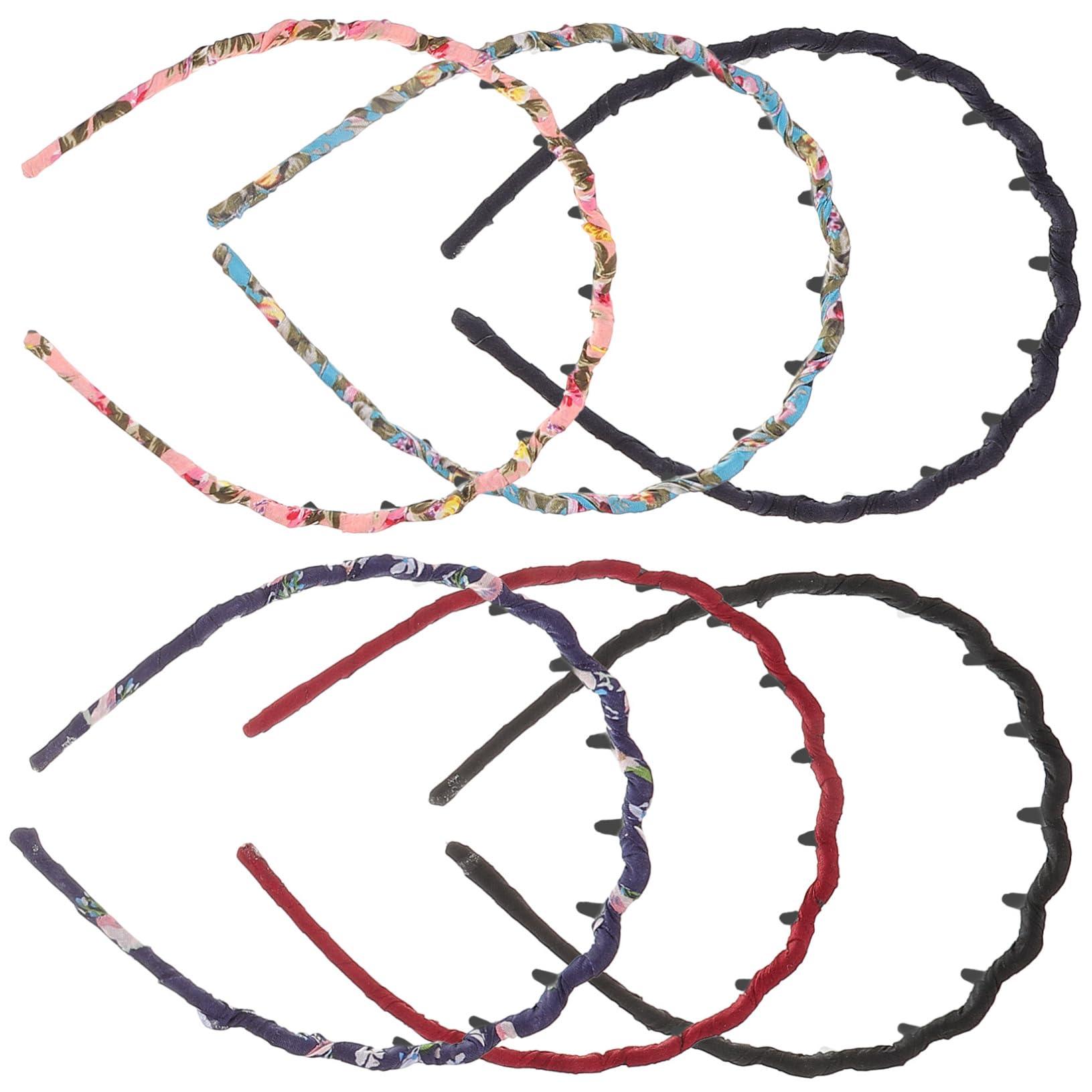 FOMIYES FOMIYES 6pcs Wave Rao Hair Clasp Squiggly Headband Toothed Headband Hair Comb Headband Shark Teeth Headband Wavy Headband Headbands Hair Hoops Miss Wrap Around Cloth Korean Version Fabric