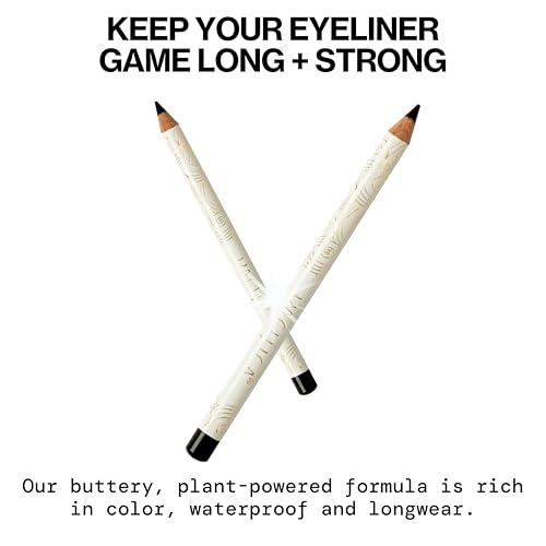 Pacifica Pacifica Eyeliner  Water-Resistant Eyeliner Pencil, Easy-Glide for Dark & Black Hair, Vegan & Cruelty-Free, 0.04 oz (Shade Jet Black)