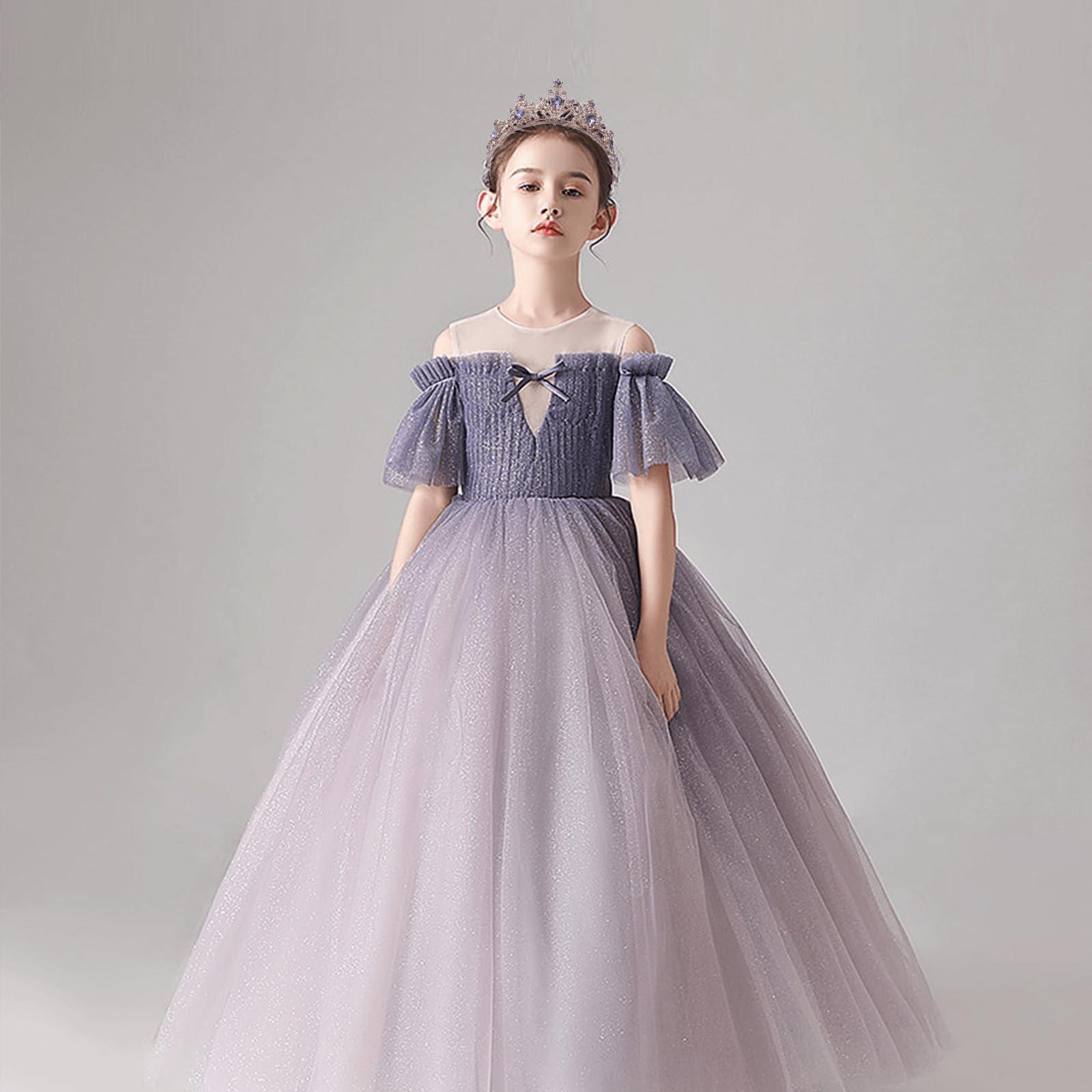 JasperKino Purple Tiara Crown Crystal Purple Rhinestone Princess Bride Wedding, Birthday, Celebration, Party Headband, Purple