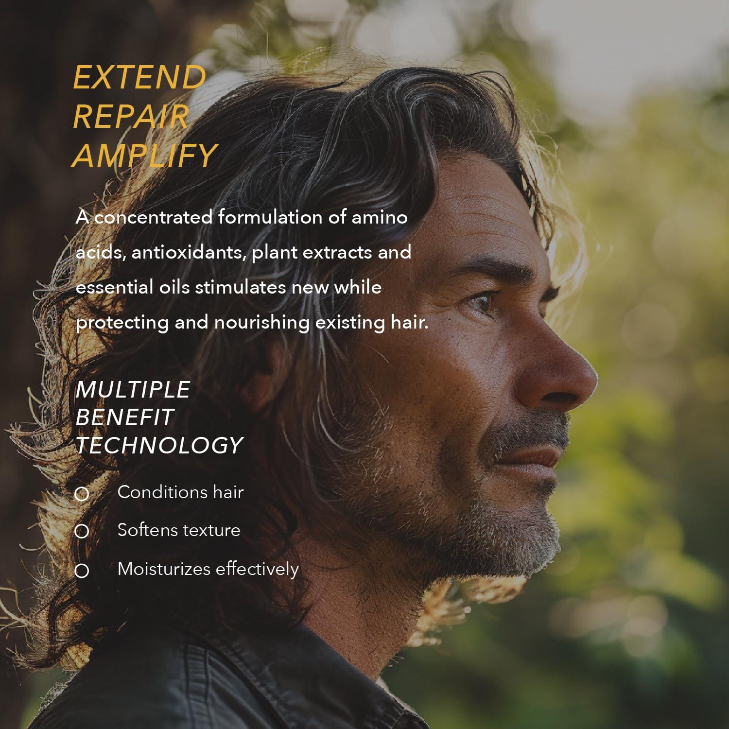 Ethica Beauty Mens Hair Growth. Professional Shampoo, Conditioner, & Daily Corrective Topical Treatment. Healthy Hair, Scalp Health, & Hair Regrowth. 1 Month Supply.