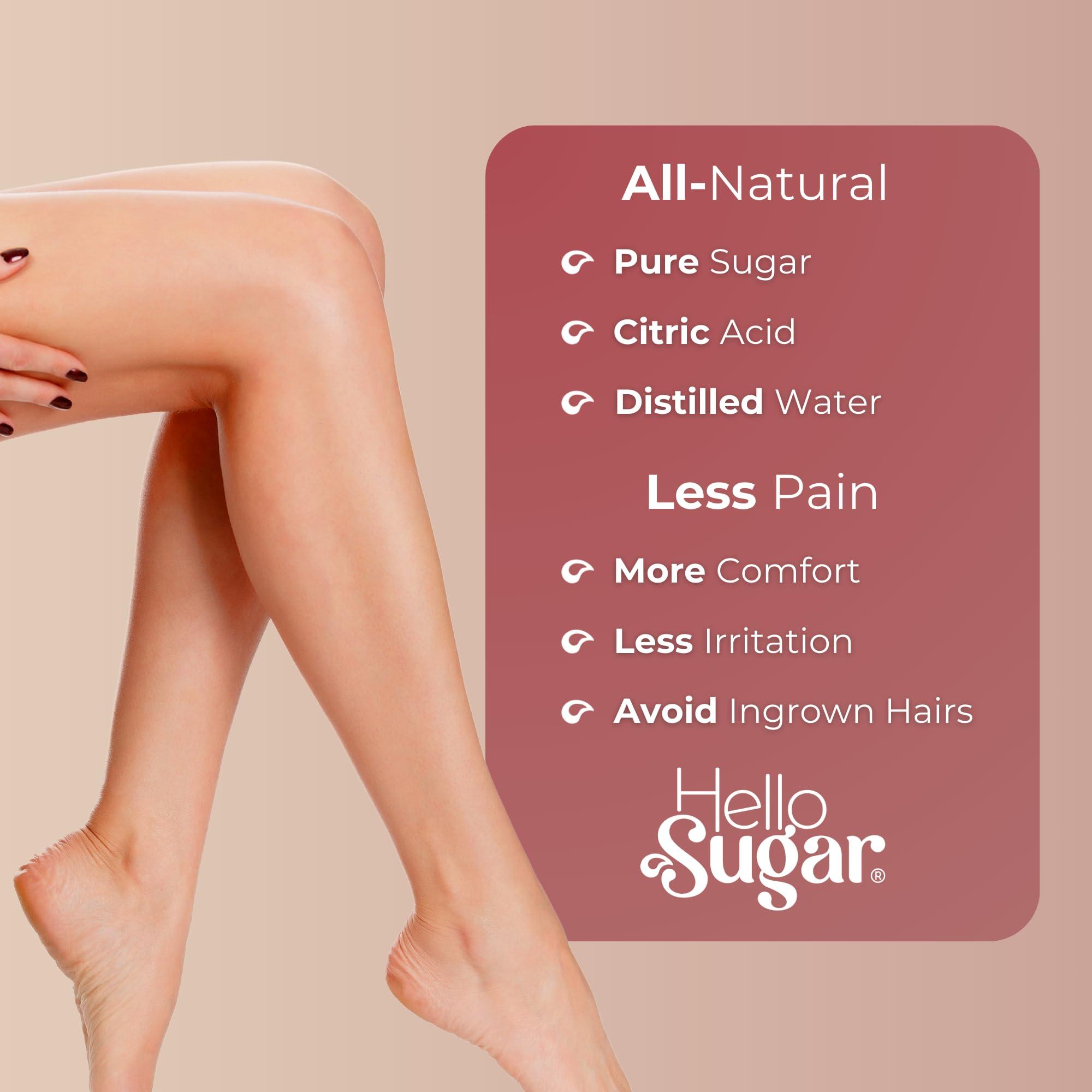 Hello Sugar Smooth by Hello Sugar | Full-Body Sugar Wax | Sugar Waxing for Hair Removal | Sugaring Kit | Salon-Quality, Natural, Vegan | Gentle on Skin & Long-Lasting Smoothness | 100% Cruelty-Free (36 Ounces)