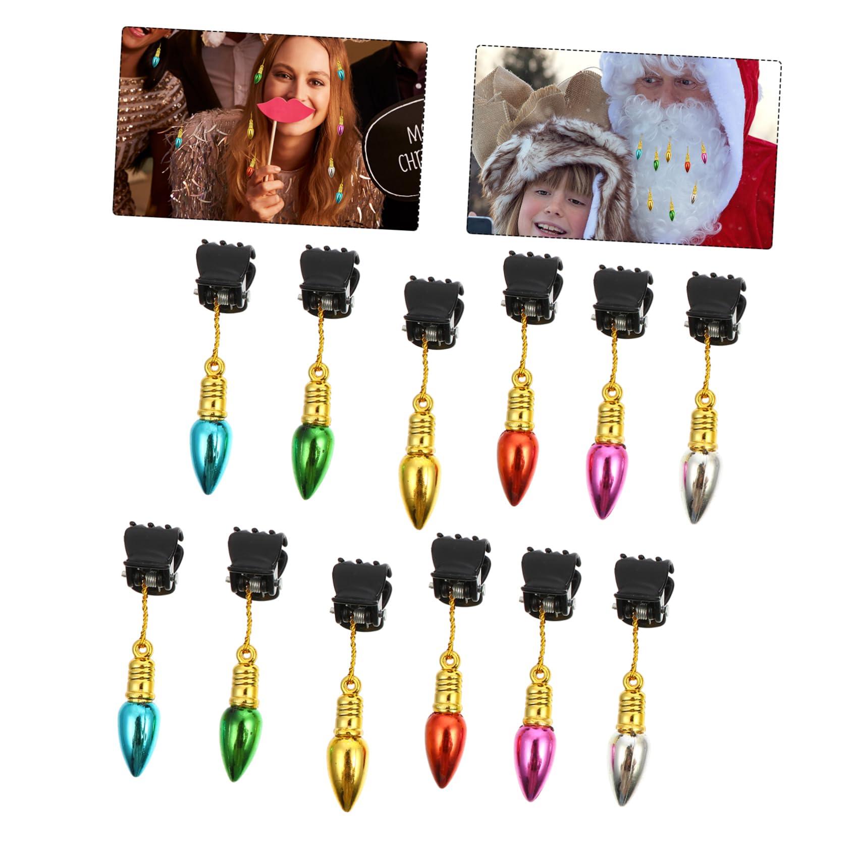 BIUDECO BIUDECO Unique Beard Clips 24pcs Bell Beard Ornaments Sturdy Plastic Beard Decorative Clamps Stylish Beard Hair Clip for Men Random Color