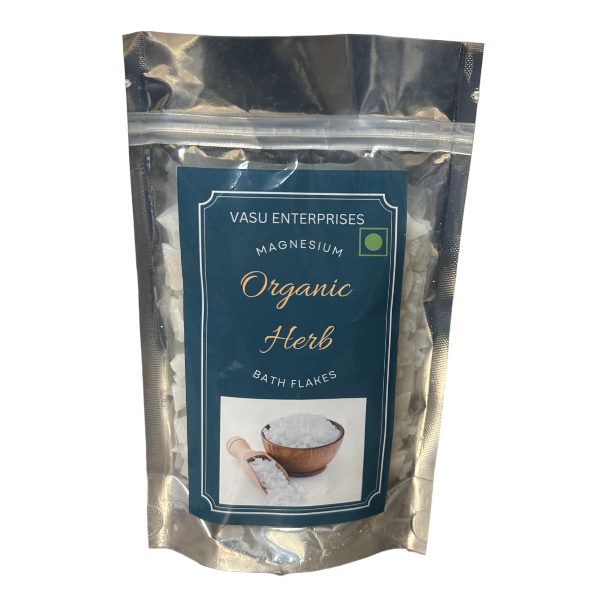 Generic Magnesium Flakes Bath Soak, Dead Sea Salt and Vitamin C for Relaxation, 12Oz