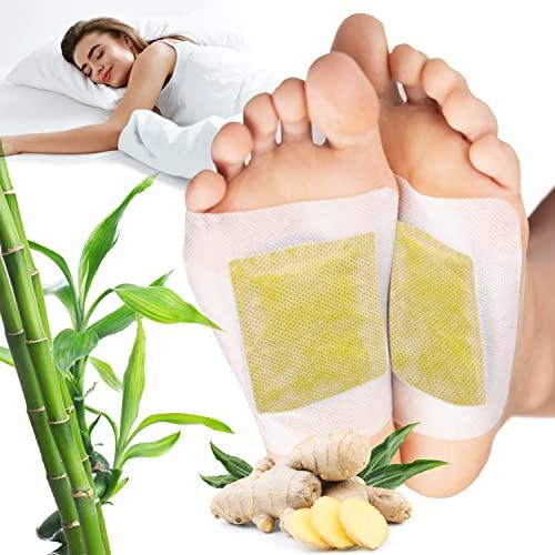 Rantherm Foot Paches, Premium Deep Cleansing Foot Pads, Bamboo Foot Paches, Ginger Foot Pads for Promoting Sleeping, Relieving Fatigue and Relaxing Muscles & Tendons and Eliminate Moisture 20 Packs