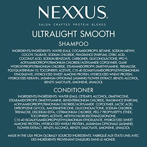 Nexxus Nexxus Ultralight Weightless Shampoo & Conditioner for Dry, Frizzy Hair - Smooth Treatment to Block Out Frizz, 13.5 oz (Pack of 2)