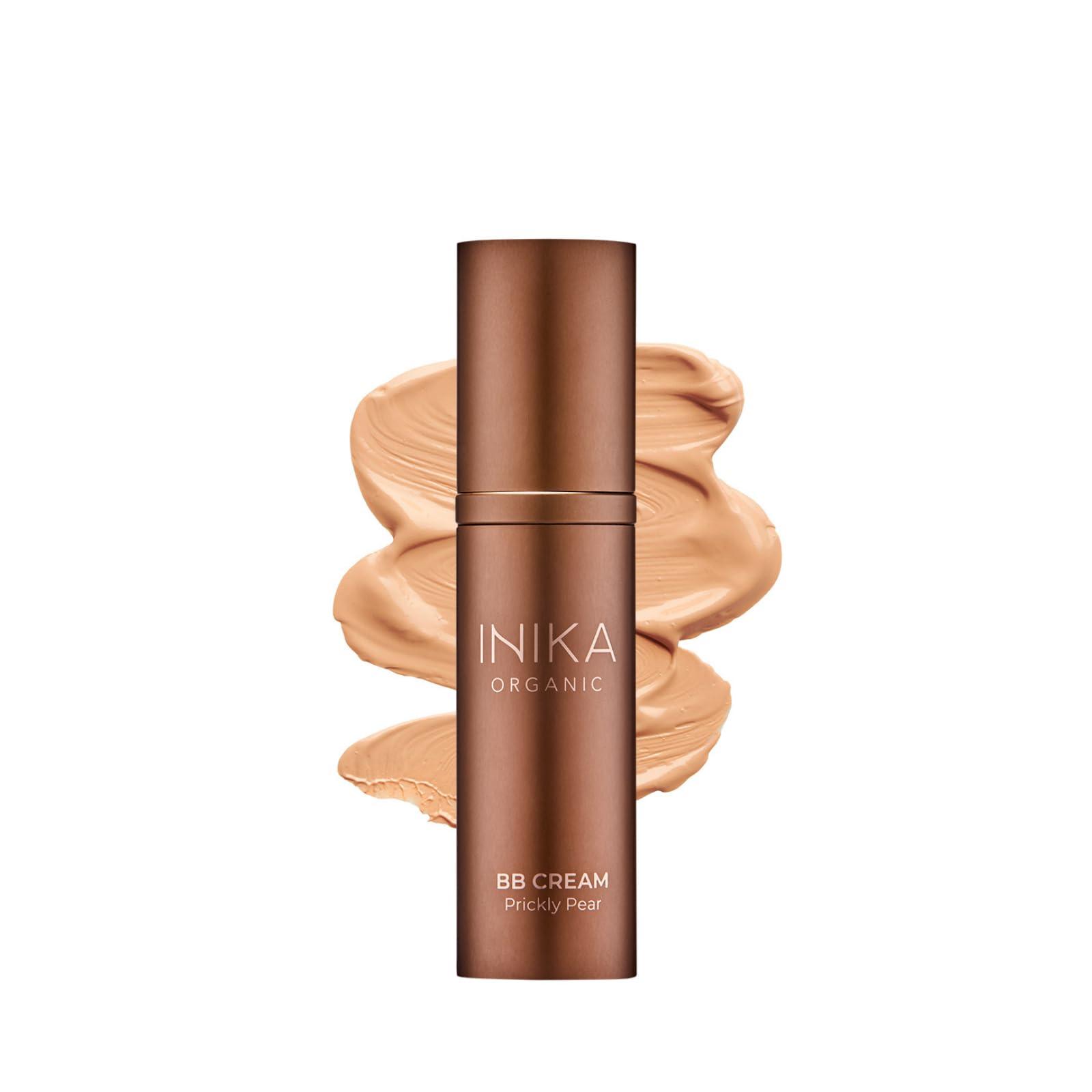 INIKA Organic INIKA Organic BB Cream Foundation - Vegan Makeup with Hydrating Prickly Pear, Jojoba, and Pomegranate Seed Oil - Lightweight, Radiant BB Glow for Balanced Skin Tone, HONEY 1 fl oz