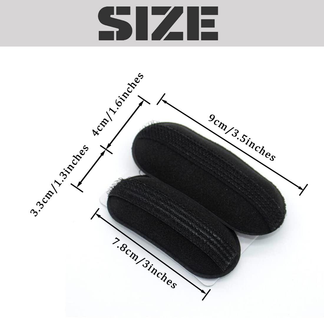 vipolish 10PCS Sponge Bump It Up Volume Hair Clip Magic Hair Base Styling Insert Tool Hair Cushion Padding Bun Maker Hair Accessories for Women Girls