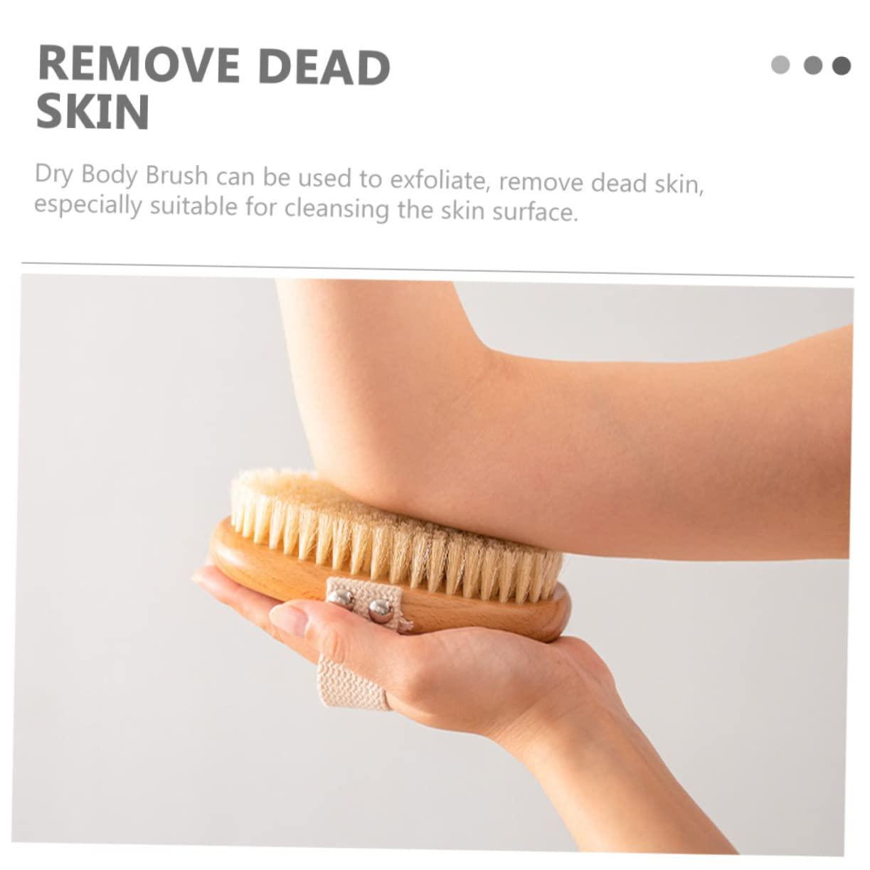 FOMIYES FOMIYES Body Brush for Dead Skin Removal Natural Bristle Wood Shower Brush Bath Exfoliator Brush