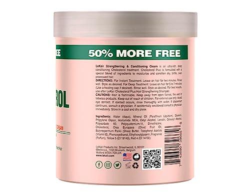 Le Kair Le Kair Cholesterol Plus Strengthening & Conditioning Cream, After Shampoo Formula 24 Oz - 4 Pack
