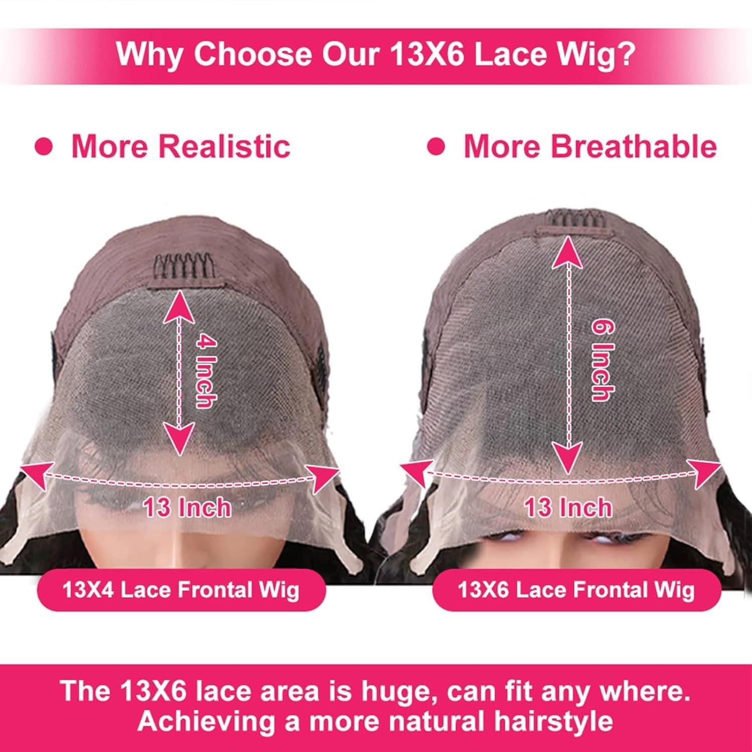 bb face bb face 13x6 Straight Lace Front Wigs Human Hair 180% Density HD Transparent Lace Frontal Wigs Human Hair Pre Plucked 36 Inch Straight Human Hair Wigs for Women