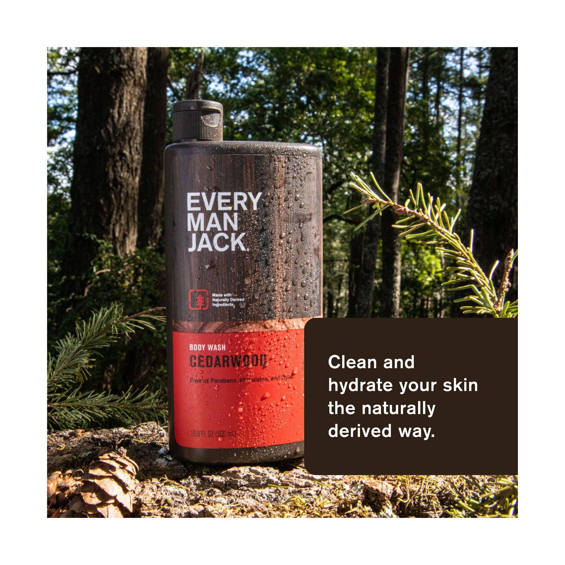 Every Man Jack Every Man Jack Body Wash and Shower Gel Cedarwood, 16.9 Ounce
