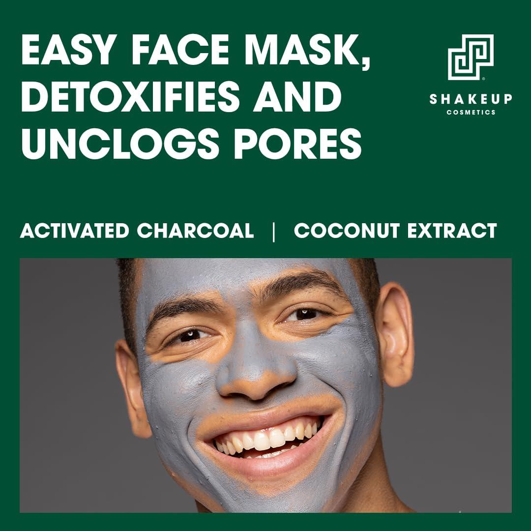 Shakeup Cosmetics Shakeup - 4-Piece Clear Skin Kit, Mens Skincare Gift Set, Targets Blemishes, Daily Face Wash, Clarifying Toner, Purifying Mask & Moisturiser Stick