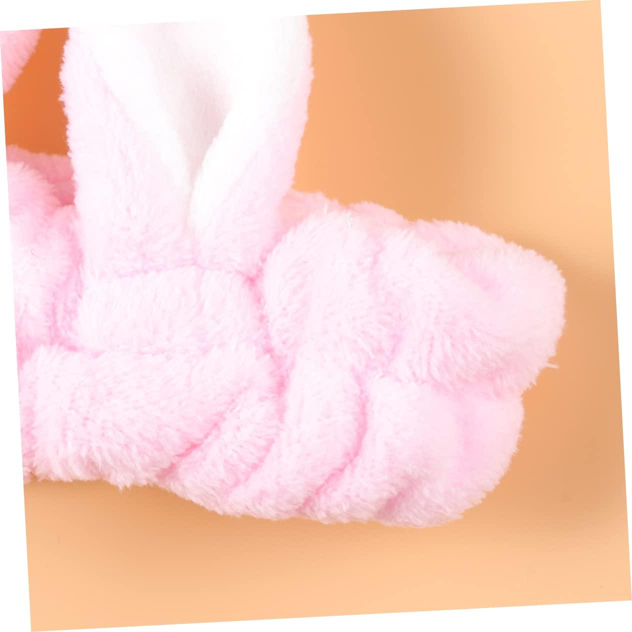 Ipetboom Ipetboom 2pcs Plush Headbands Spa Headband Para Frog Mask Masks Sponge Headband Cooling Headband Bunny Ear Headband Toner for Skincare Hat Cosmetic Cute Hair Ribbon Bunny Ear Hair Band
