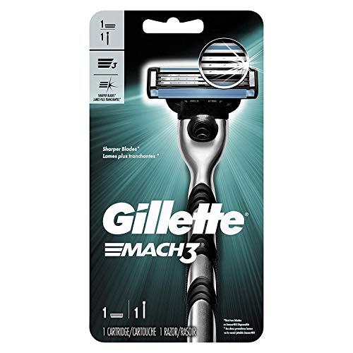 Gillette MACH 3 - Handle w/1 Cartridge & Turbo REFILLABLE Razor