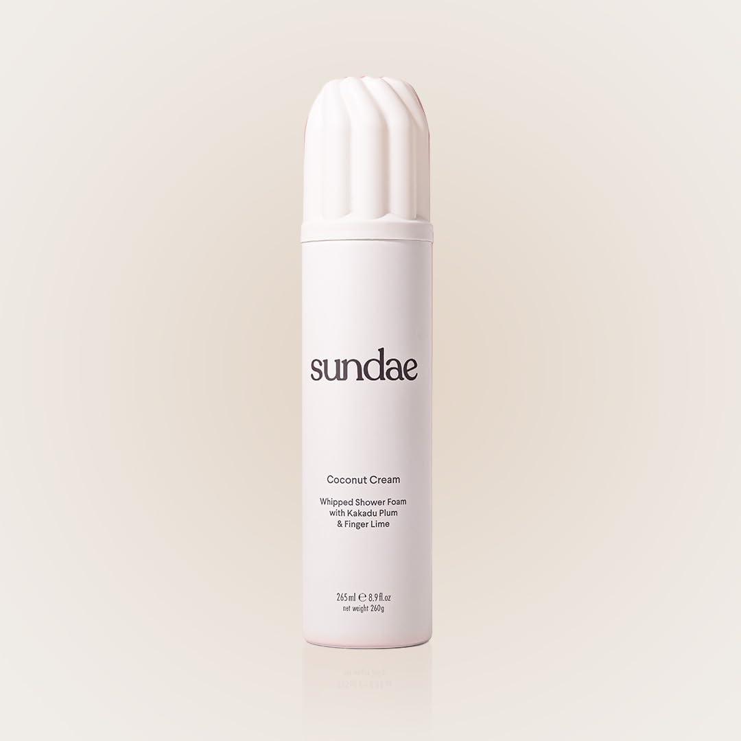 sundae sundae Whipped Shower Foam Coconut Cream Foaming Body Wash 8.9 fl oz, 265ml