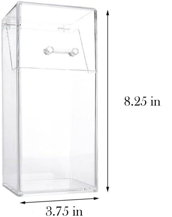 Generic Makeup Brush Holder with Dustproof Lid, Clear Acrylic Cosmetic Brush Storage Box, Cosmetic Brush Organizer Storage Container