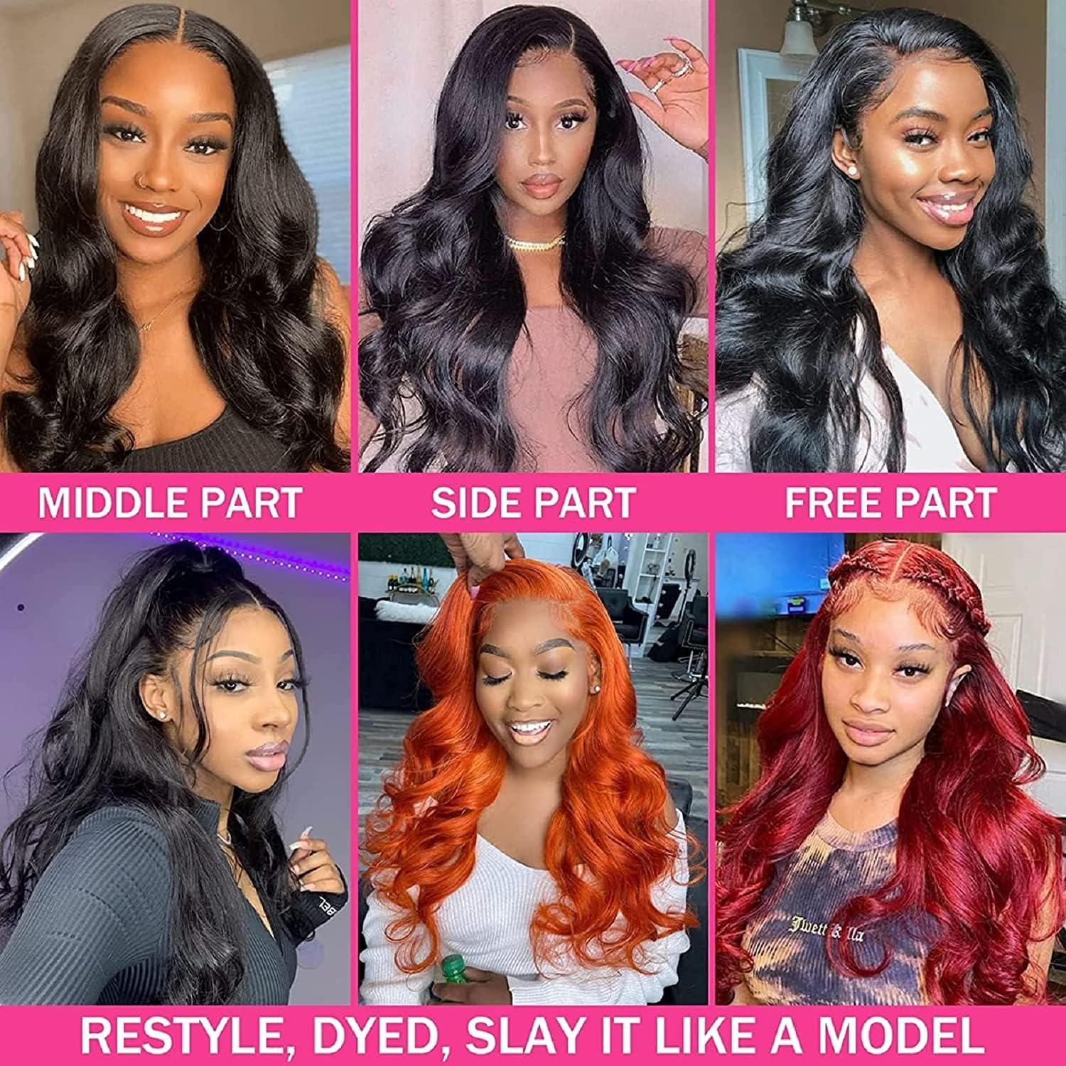 Peenoll Peenoll Full Lace Human Hair Wigs Straight HD Transparent Whole Lace Wig Pre Plucked With Baby Hair Bleached Knots Brazilian Virgin Human Hair Natural Black (12 Inch, Straight Full Lace Wig)