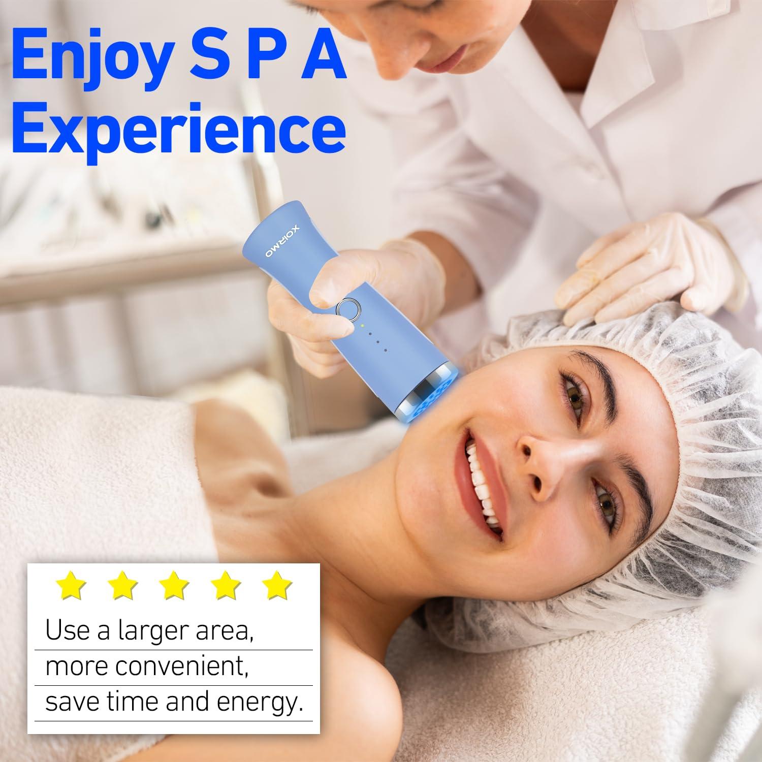 XOIRMO Blue Light Therapy Device for Acne Spot Treatment - XOIRMO LED Acne Blue Light Therapy Wand for Face