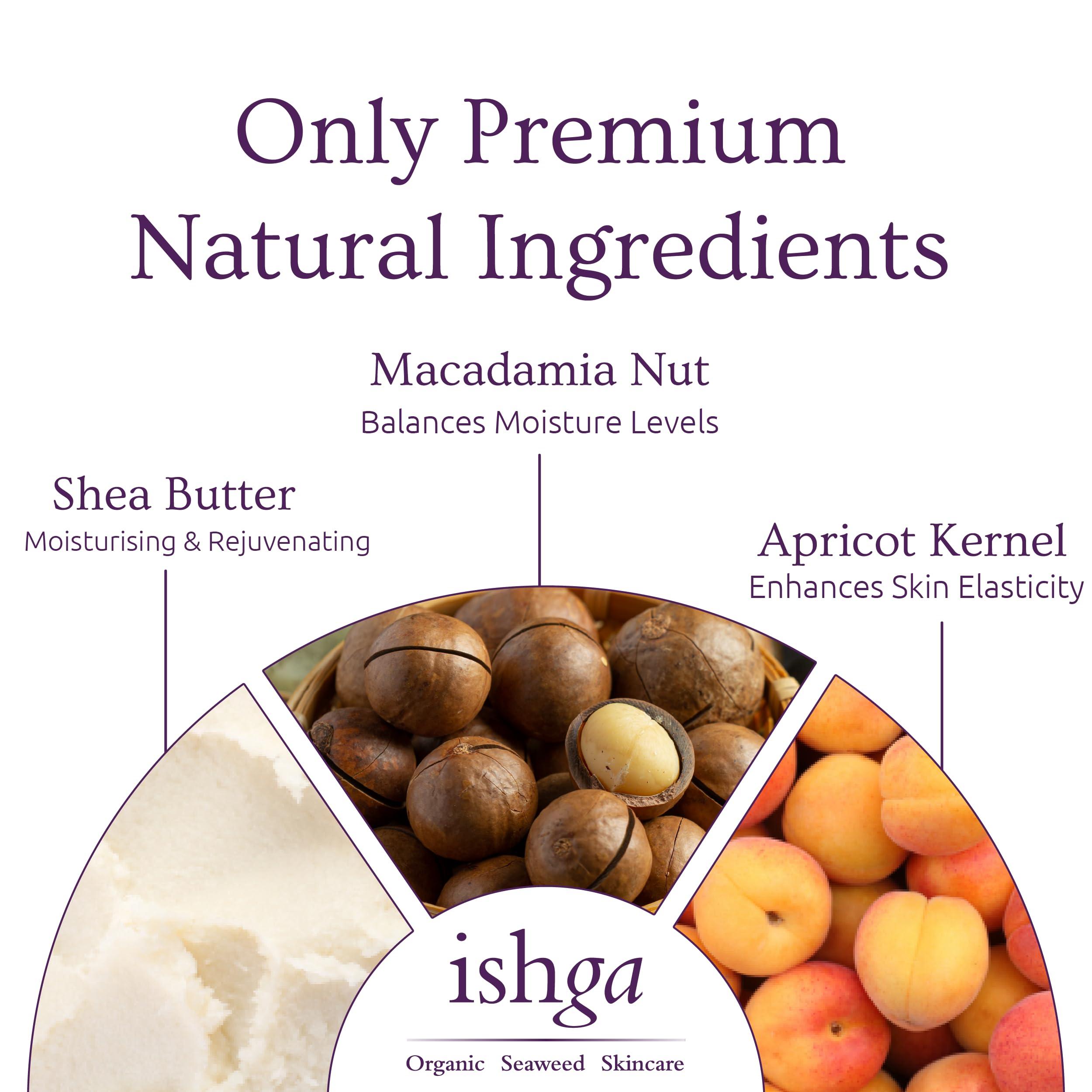 Ishga Ishga Anti-oxidant Marine Face Cream | Natural & Organic Skincare | Scottish Seaweed | Vegan, Cruelty-Free | Macadamia, Aloe Vera | 1.01fl oz (30ml)