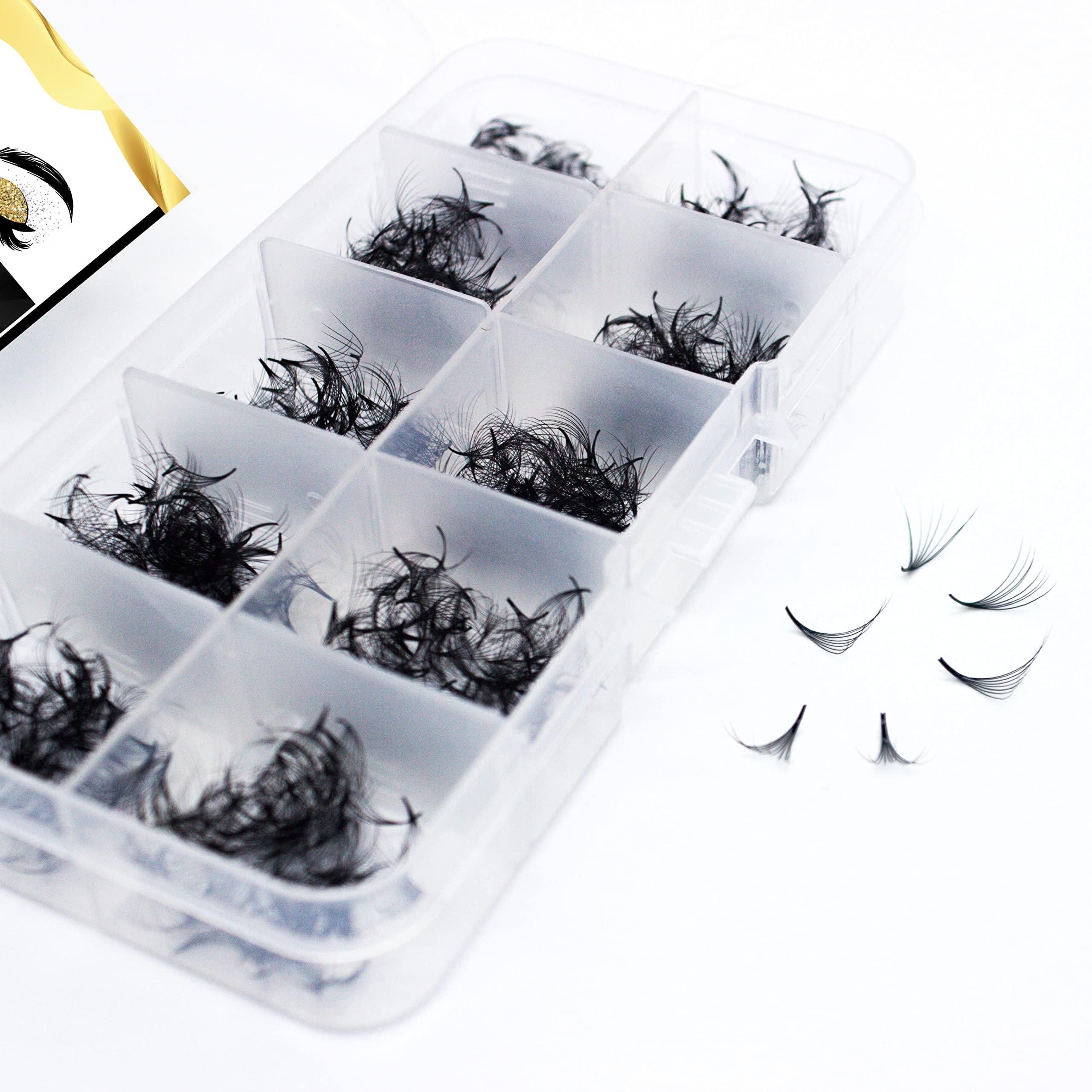 GorgeousLash 7D Lashes, 1000 Premade Volume Fans. Eyelash Extensions. Handmade! (7D 005 Curl C, 16mm)