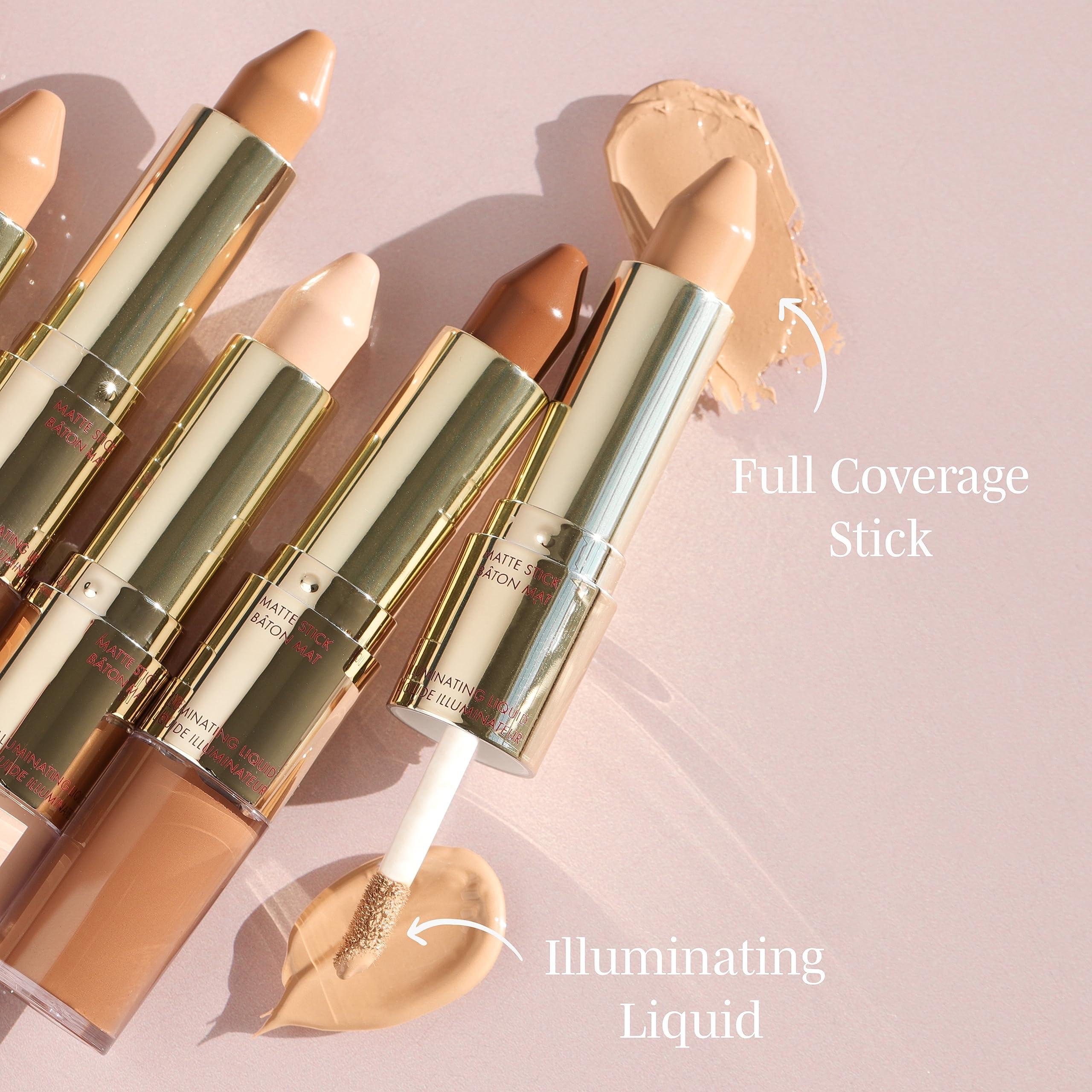 Wander Beauty Wander Beauty Dualist Matte and Illuminating Concealer Makeup - Deep - Dual-Ended Matte & Liquid Concealer Stick - Full Coverage Formula to Brighten, Firm & Hydrates Under Eyes - 0.28 fl oz