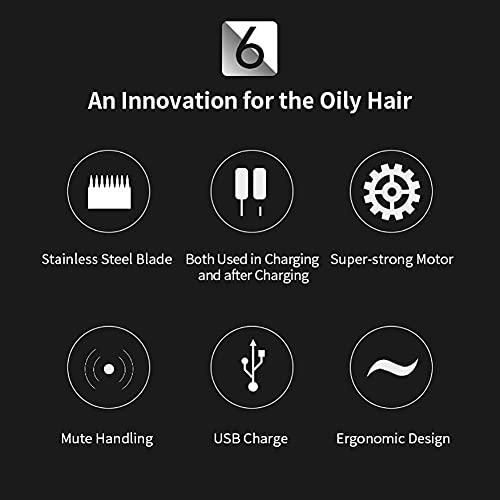 QYY QYY Hair Engraving Pen Shaver, Professional Rechargeable Hair Trimmer Clipper, Stainless Steel Lettering Clipper Styling Tools for Hair/Eyebrows/Beards